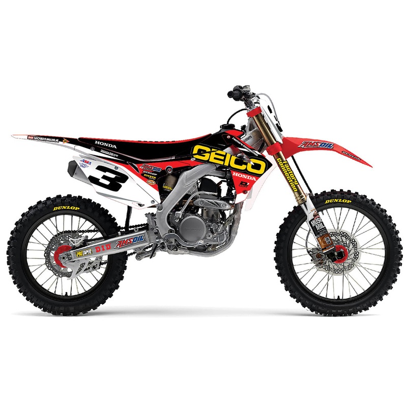 2015 Geico Honda Graphics Kit (White)