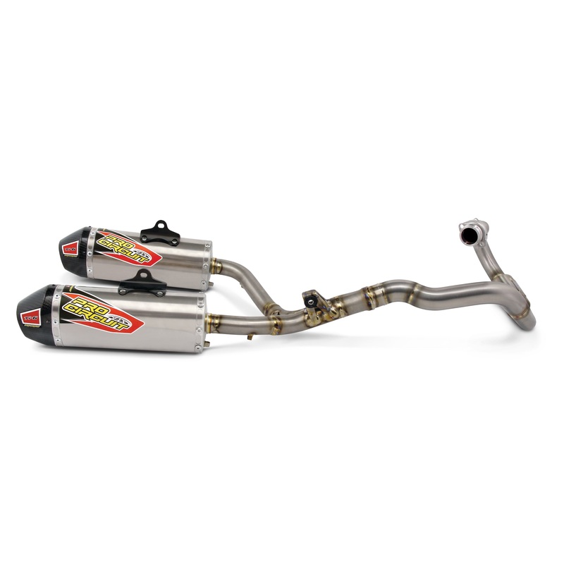 Ti 6 Dual Exhaust System W/Carbon End Caps