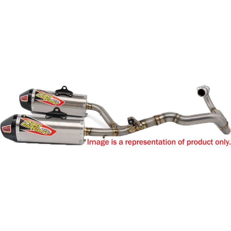 Ti 6 Pro Dual Exhaust System W/Carbon End Caps