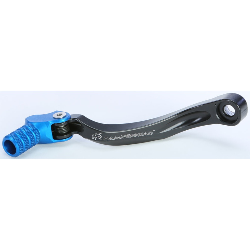 Cnc Shift Lever W/Knurled Tip Black/Blue +15mm