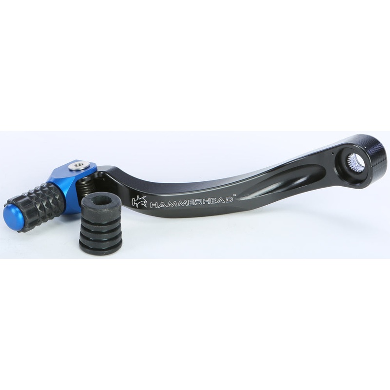 Cnc Shift Lever W/Rubber Tip Black/Blue +0mm