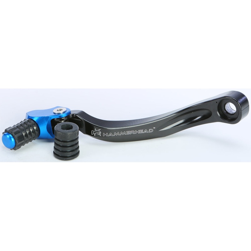 Cnc Shift Lever W/Rubber Tip Black/Blue +15mm