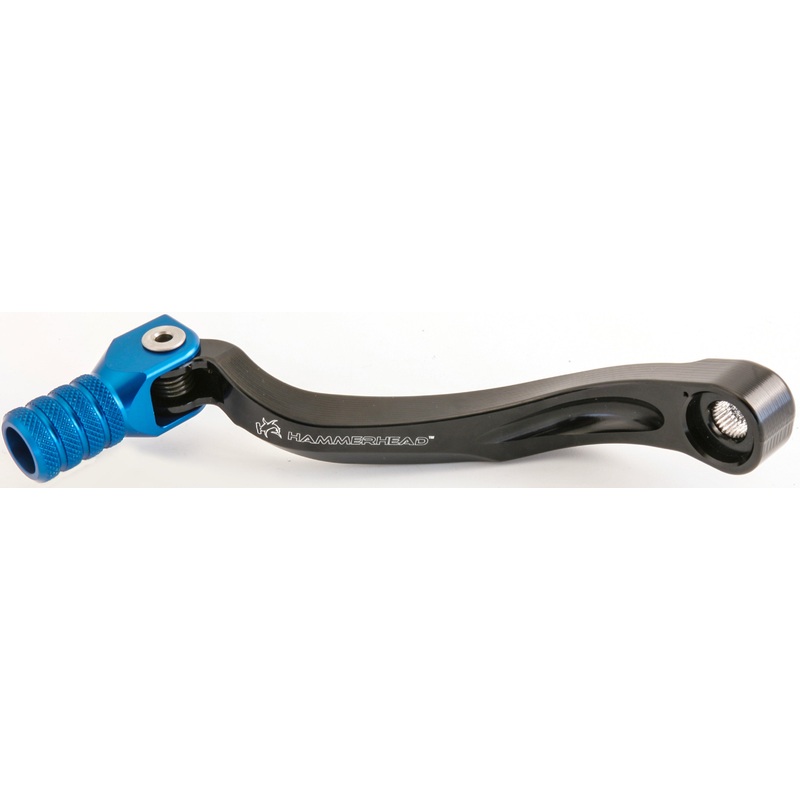 Cnc Shift Lever W/Rubber Tip Black/Blue +20mm