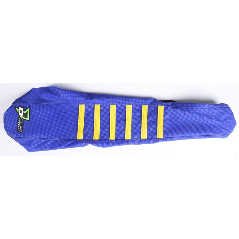 Seat Cover Blue/Yellow W/Ribs