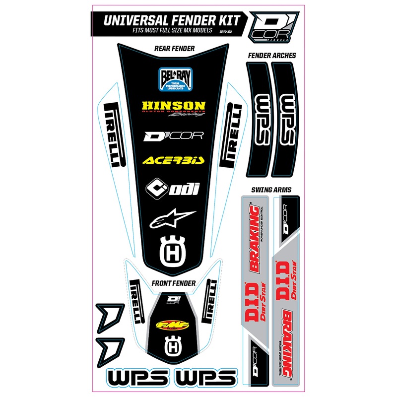 Trim Kit White Wps Universal For Full Size Motorcycles
