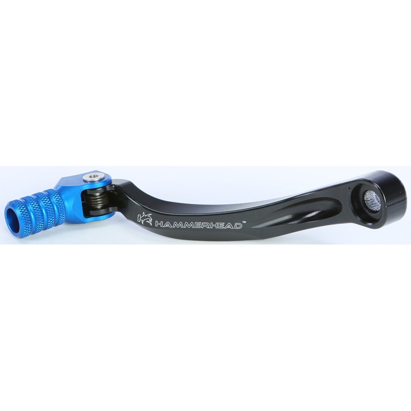 Cnc Shift Lever W/Knurled Tip Black/Blue +5mm