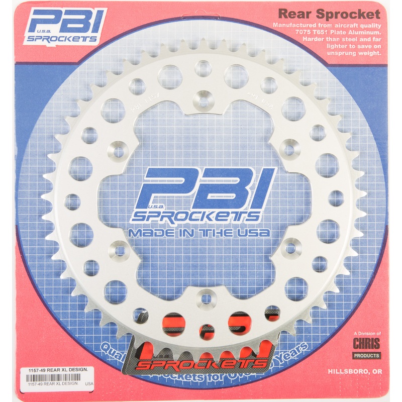 Rear Sprocket Aluminum 49t 520 Husq/Suz