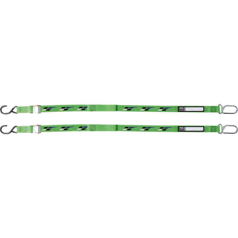 FACTORY EFFEX Tie-Downs – Black/Green – Kawasaki 22-45182