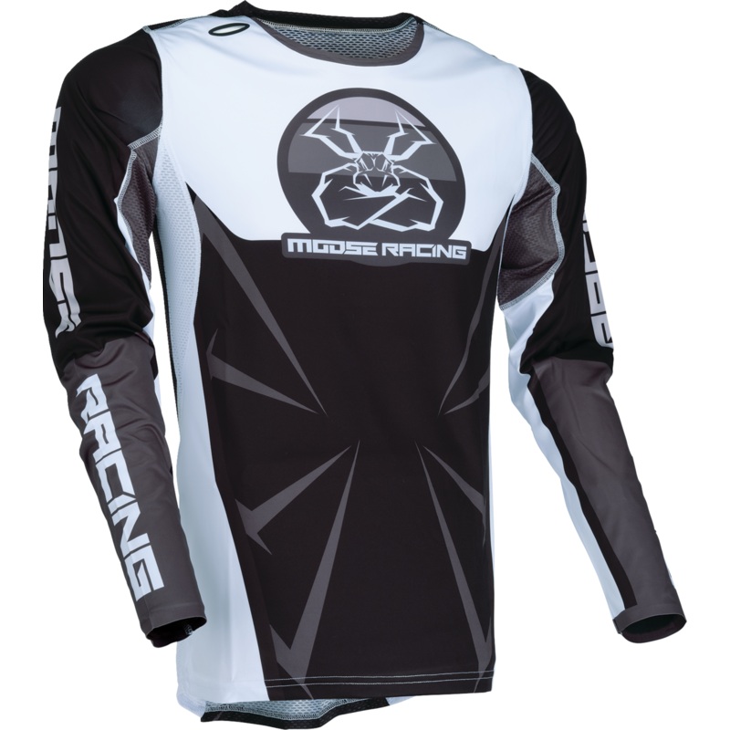 MOOSE RACING Agroid Jersey – Black/White – 2XL 2910-7909
