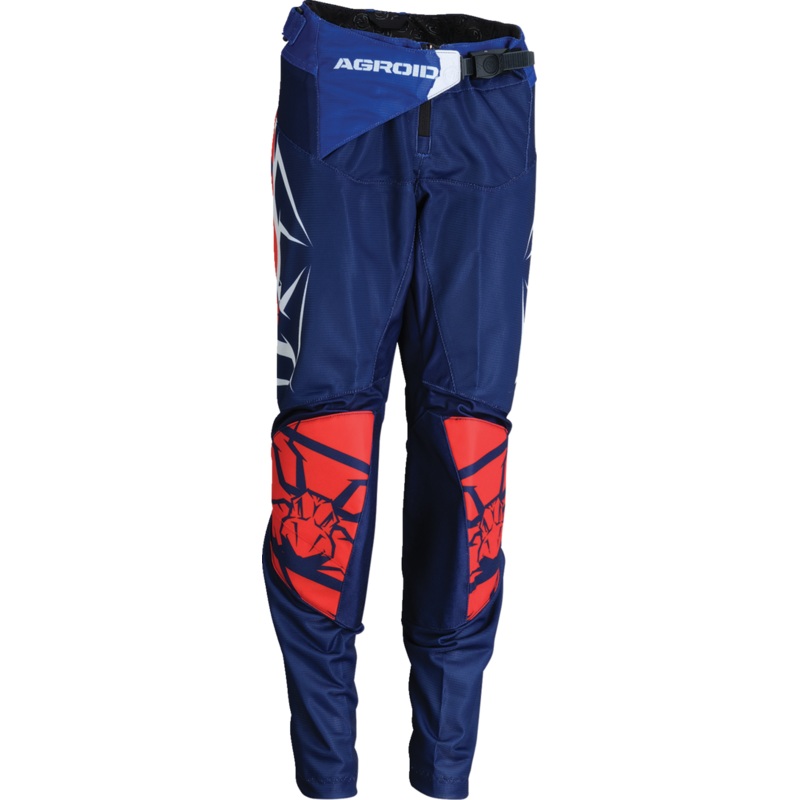 MOOSE RACING Youth Agroid Mesh Pants – Red/White/Blue – 28 2903-2558