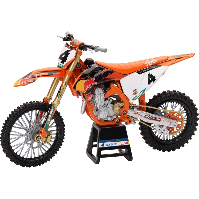 NEW RAY TOYS Red Bull KTM 450 SX-F – Chase Sexton #4 – 1:12 Scale 58473