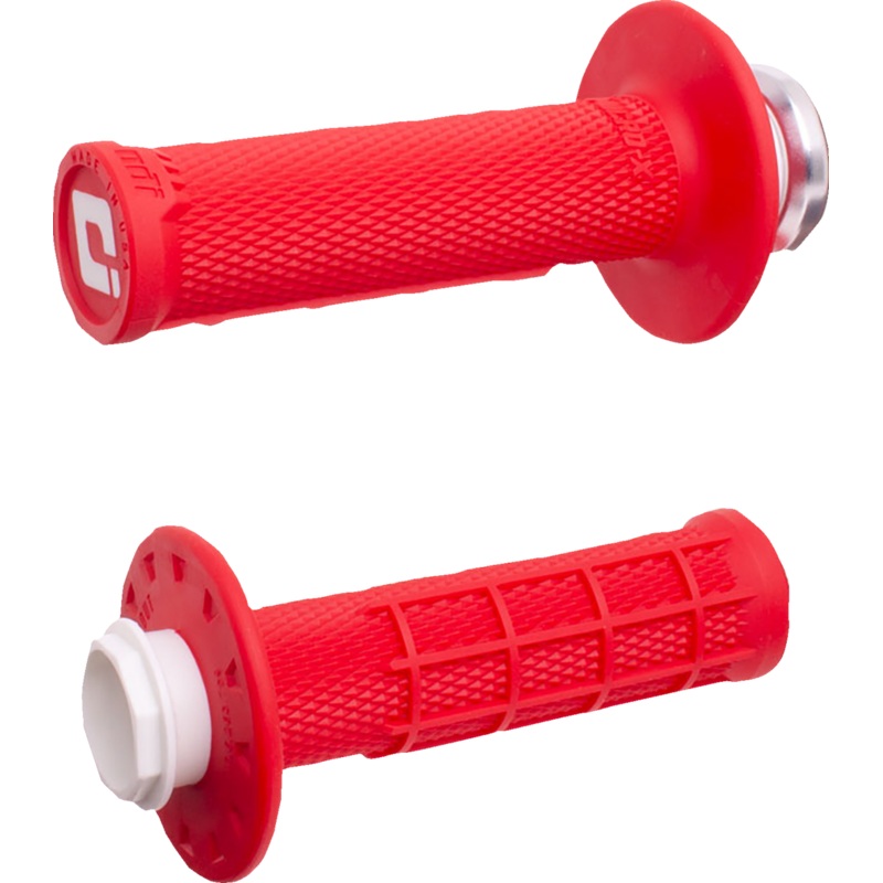 ODI Micro-X Half-Waffle v2 Lock-On Grips – Red/Black H36MXR