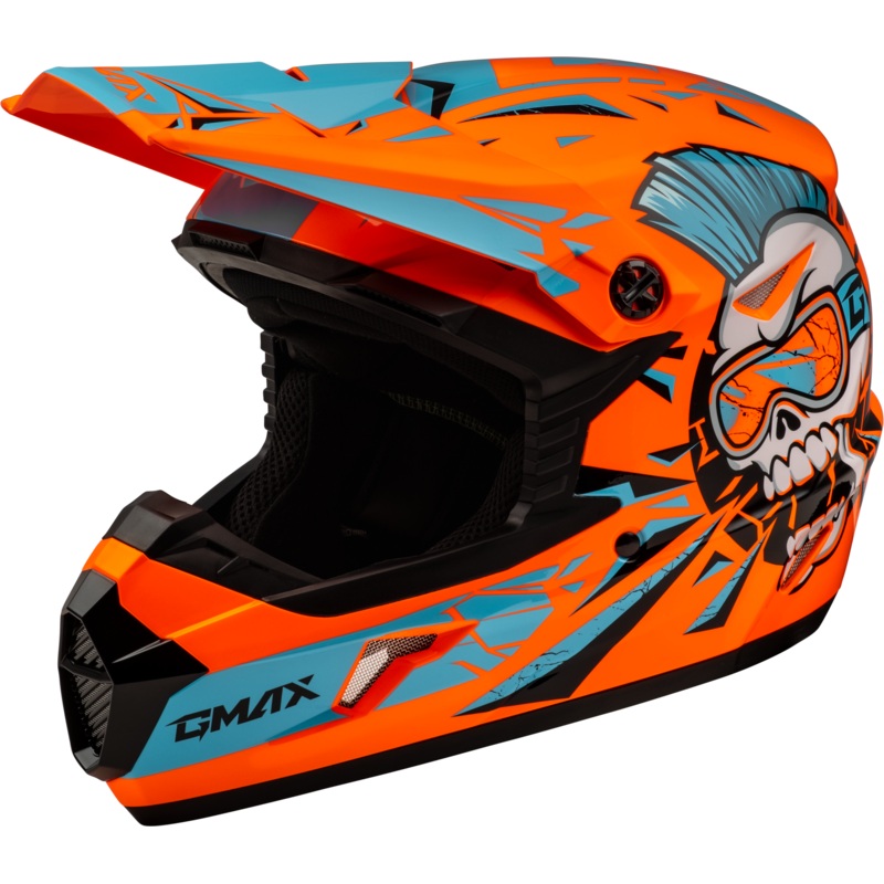 Youth Mx 46y Unstable Helmet Hi Vis Orange/Blue Yl
