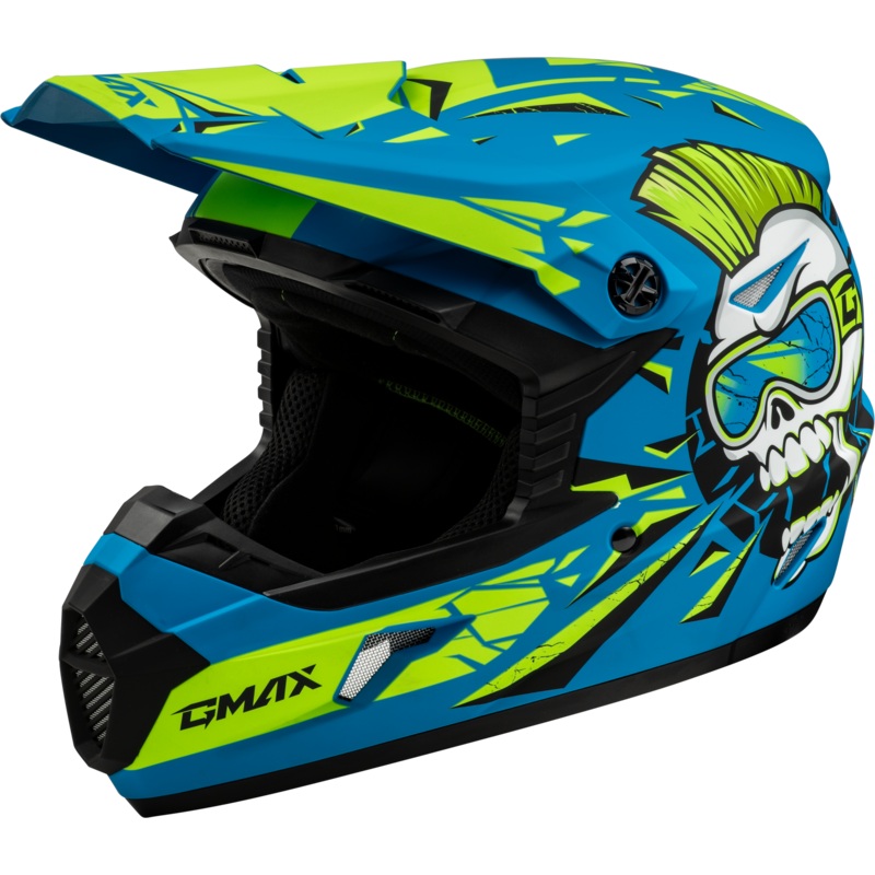 Youth Mx 46y Unstable Helmet Matte Blue/Green Ym