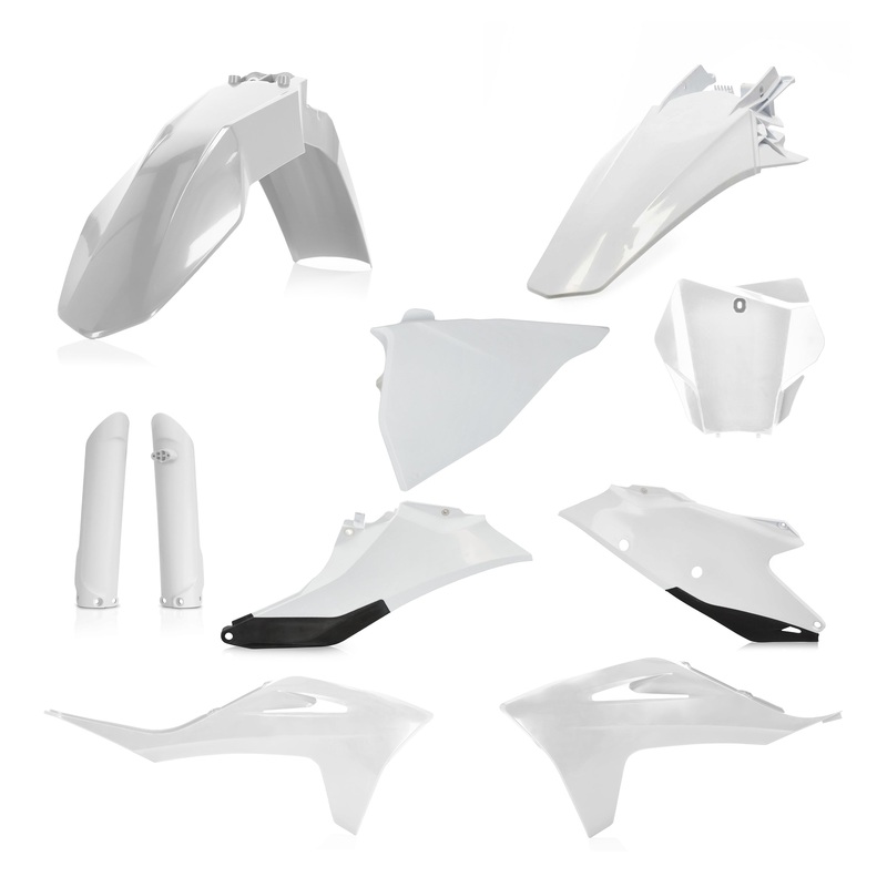 Full Plastic Kit Gas/Ktm White/Black
