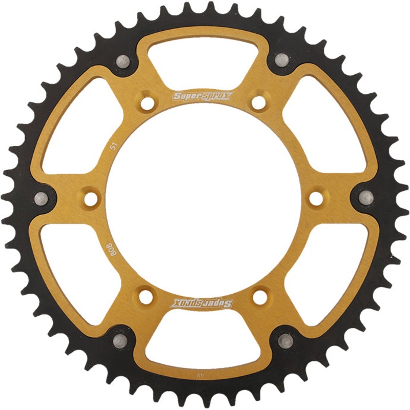 Rear Stealth Sprocket Alu/Stl 51t 520 Gld Suz