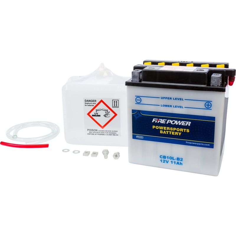 Battery W/Acid Cb10l B2 12v Heavy Duty