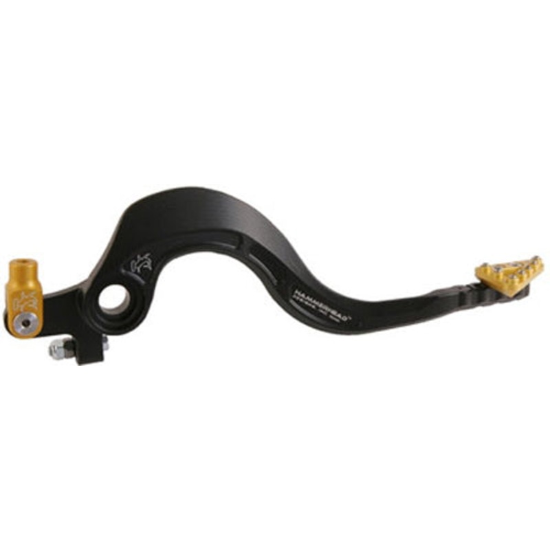 Rear Brake Lever Kit Billet Alum Tip Black/Gold