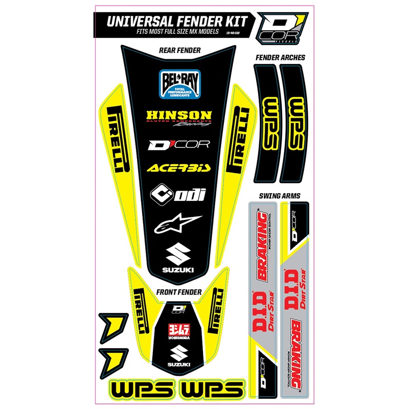 Trim Kit Yellow Wps Universal For Full Size Motorcycles