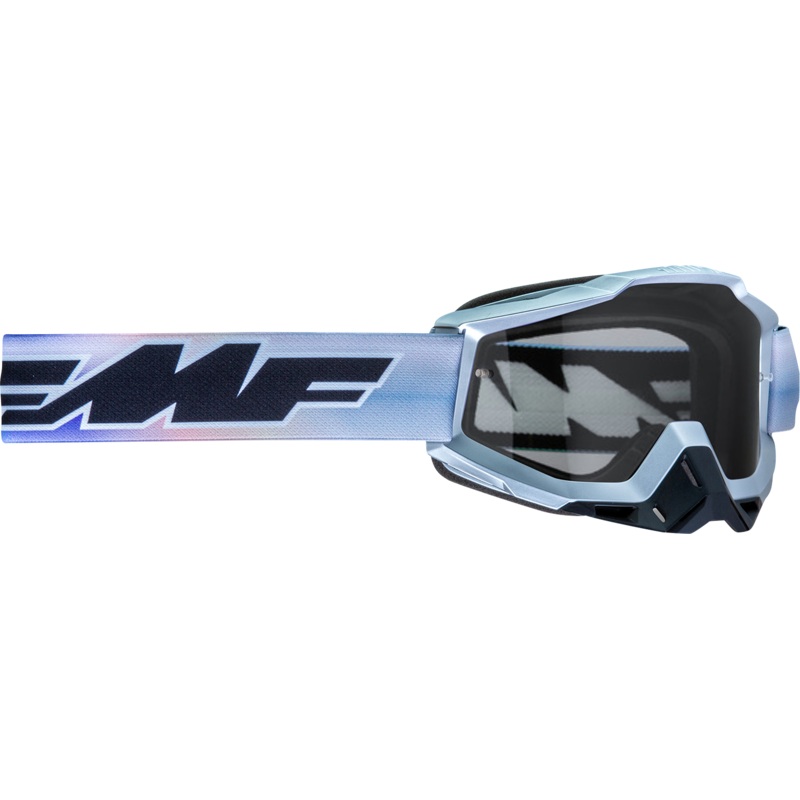 FMF PowerBomb Goggles – Afterburn – Blue/Purple/Gray – Clear F-50036-00012