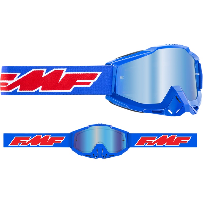 FMF PowerBomb Goggles – Rocket – Blue – Blue Mirror F-50037-00002