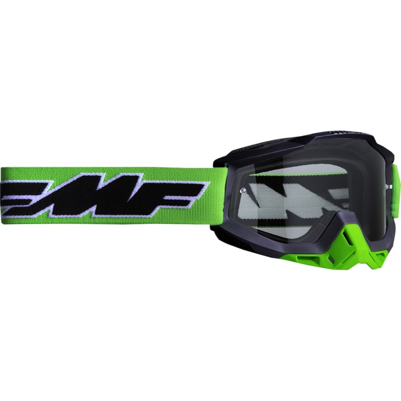 FMF PowerBomb Goggles – Rocket – Lime – Clear F-50036-00007