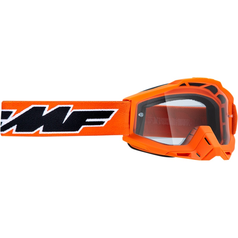 FMF PowerBomb Goggles – Rocket – Orange – Clear F-50036-00003