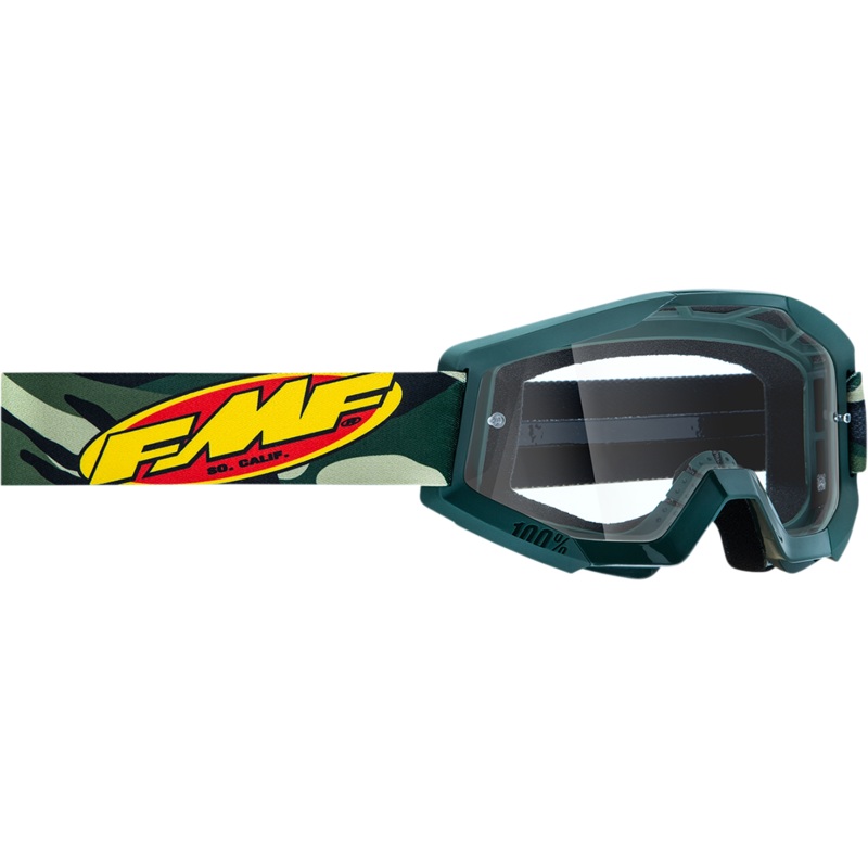 FMF PowerCore Goggles – Assault – Camo – Clear F-50050-00001