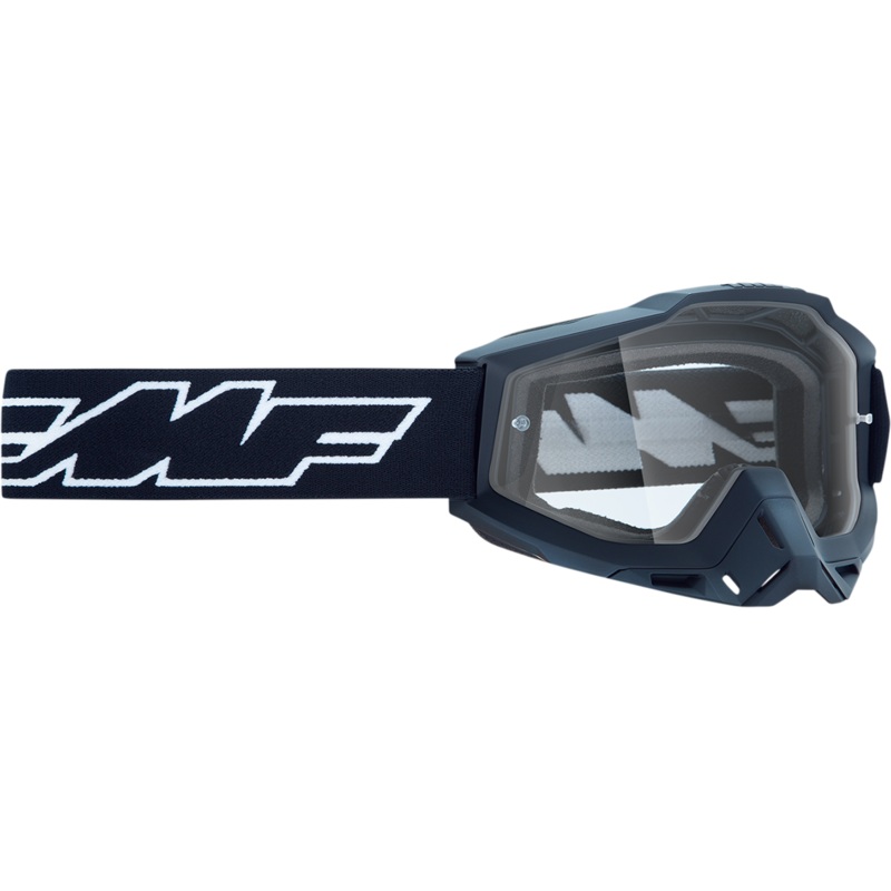 FMF Youth PowerBomb Goggles – Rocket – Black – Clear F-50047-00001