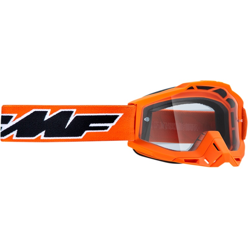 FMF Youth PowerBomb Goggles – Rocket – Orange – Clear F-50047-00003