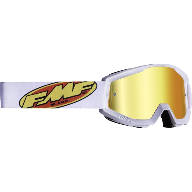 FMF Youth PowerCore Goggles – Core – White – Red Mirror F-50055-00006