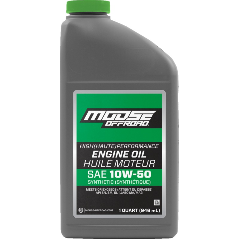 MOOSE OFFROAD Synthetic Engine Oil – 10W50 – 1 US quart 219381