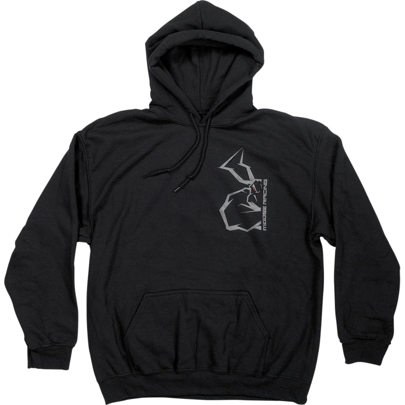 MOOSE RACING Half Agroid Hoodie – Black – Small 3050-6352