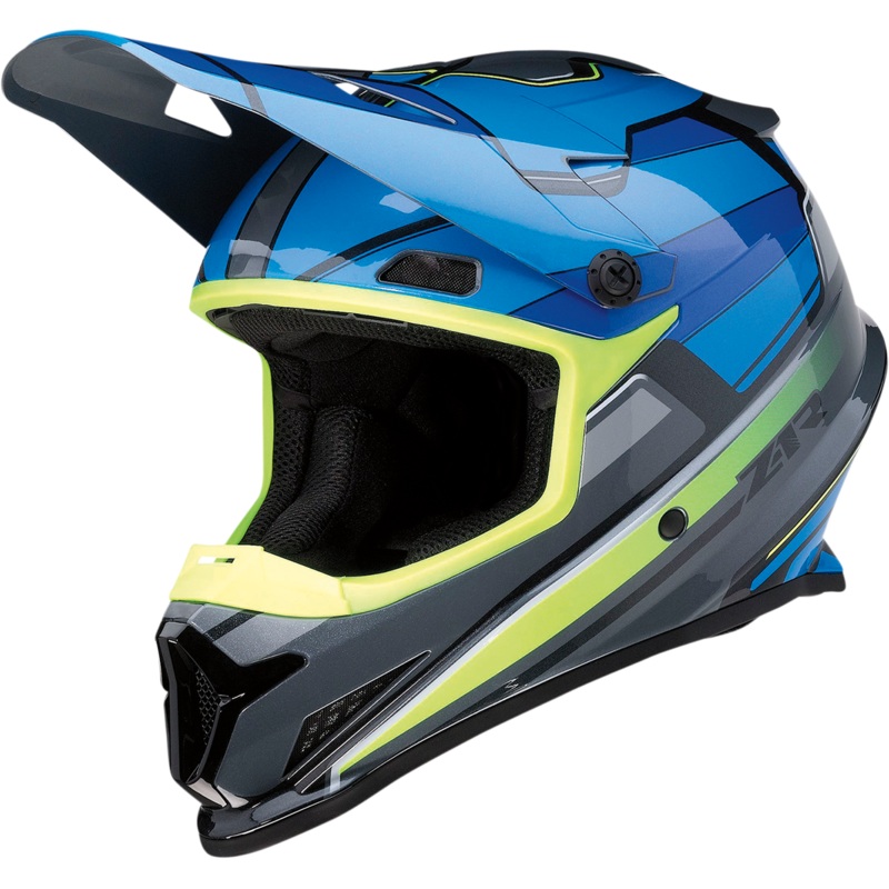 Z1R Rise Helmet – MC – Blue/Hi-Viz – Medium 0110-7194
