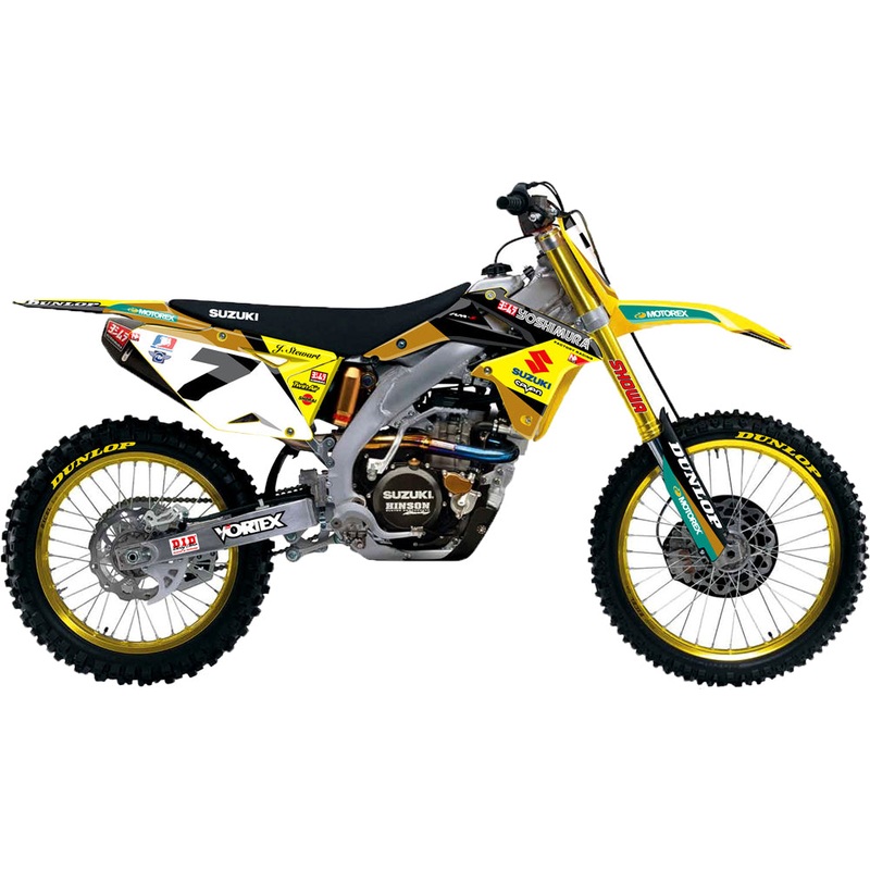 2014 Yoshimura Suz Gold Team Kit Rmz 450 Wht