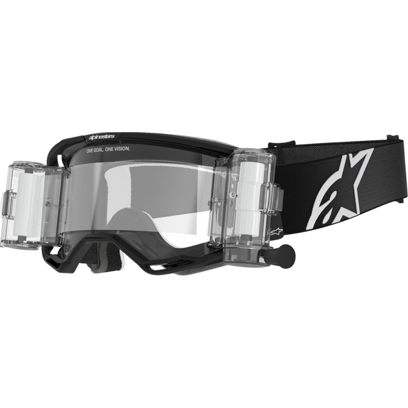 ALPINESTARS GOGGLES Vision 8 Roll-Off Goggle – Corp – Black – Clear 5101125-1529