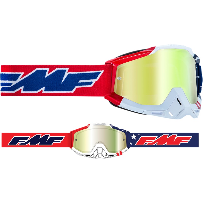 FMF PowerBomb Goggles – US of A – Gold F-50037-00006