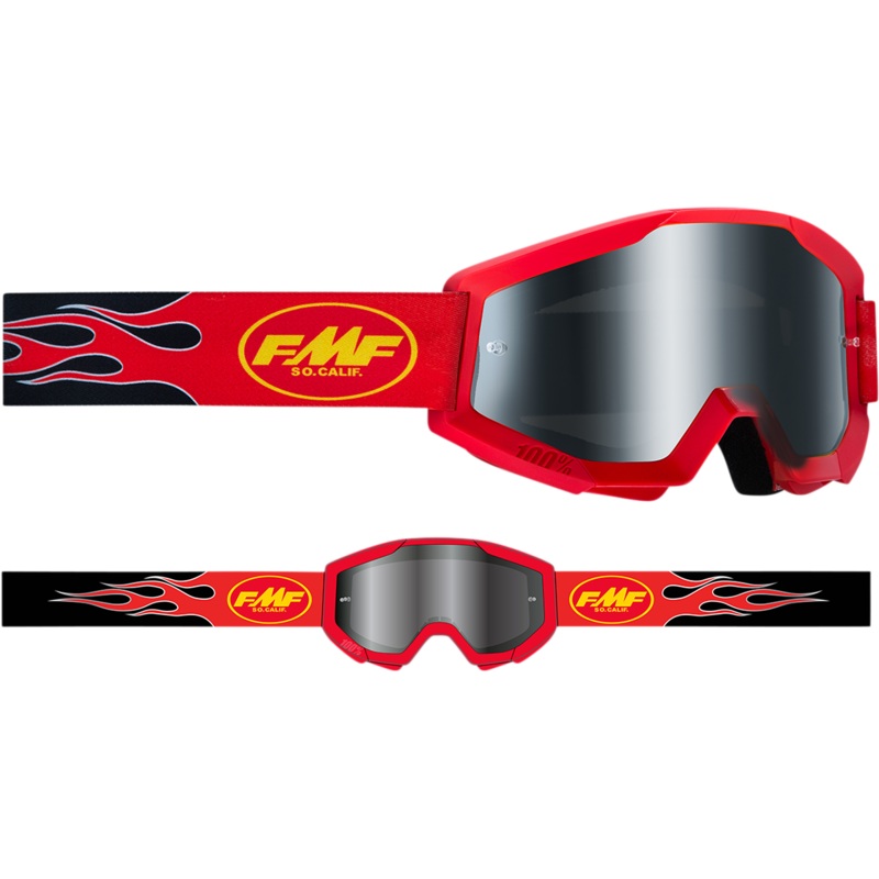 FMF PowerCore Sand Goggles – Flame – Red – Smoke F-50053-00003