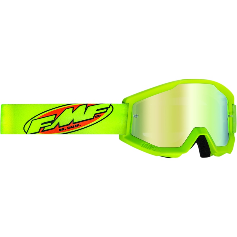 FMF Youth PowerCore Goggles – Core – Yellow – Gold Mirror F-50055-00003