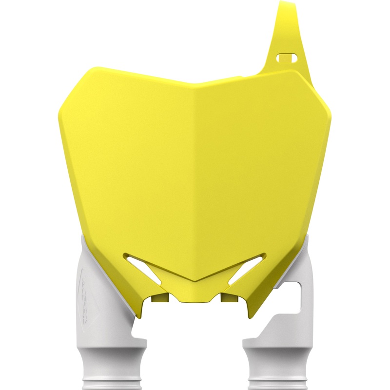 Front Number Plate Yellow White