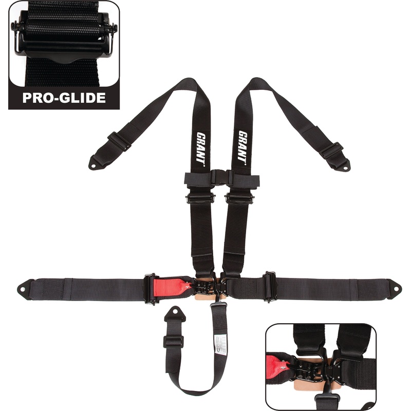 5 Point Safety Harness W/O Pads Black 3 Straps