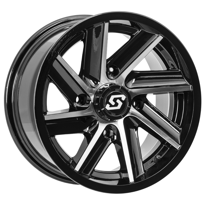 Chopper Wheel 14×7 4/110 5+2 (+10mm) Blk/Machined