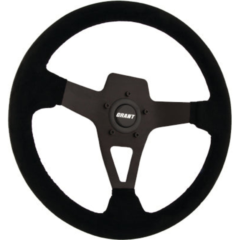 Suede Series Steering Wheel All Black