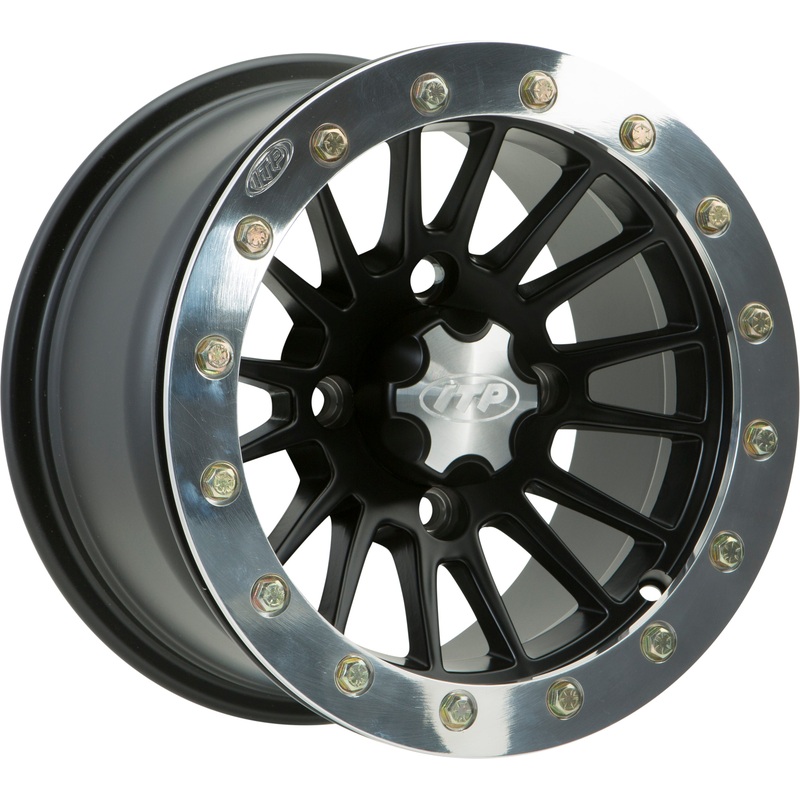 Sd Sngl Bdlk 14×7 4/110 5+2 M.Blk   Polished Ring