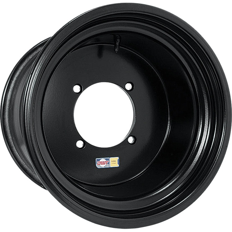 Ultimate 14×8 4+4 4/110 Black Double Rolled Bead