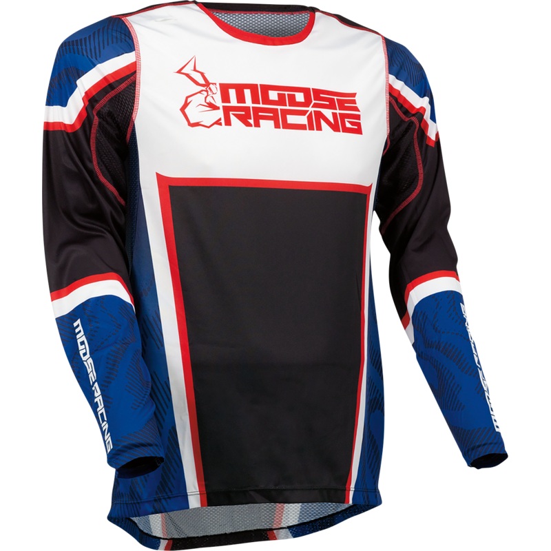 MOOSE OFFROAD Agroid Jersey – Red/White/Blue/Black – XL 2910-7405