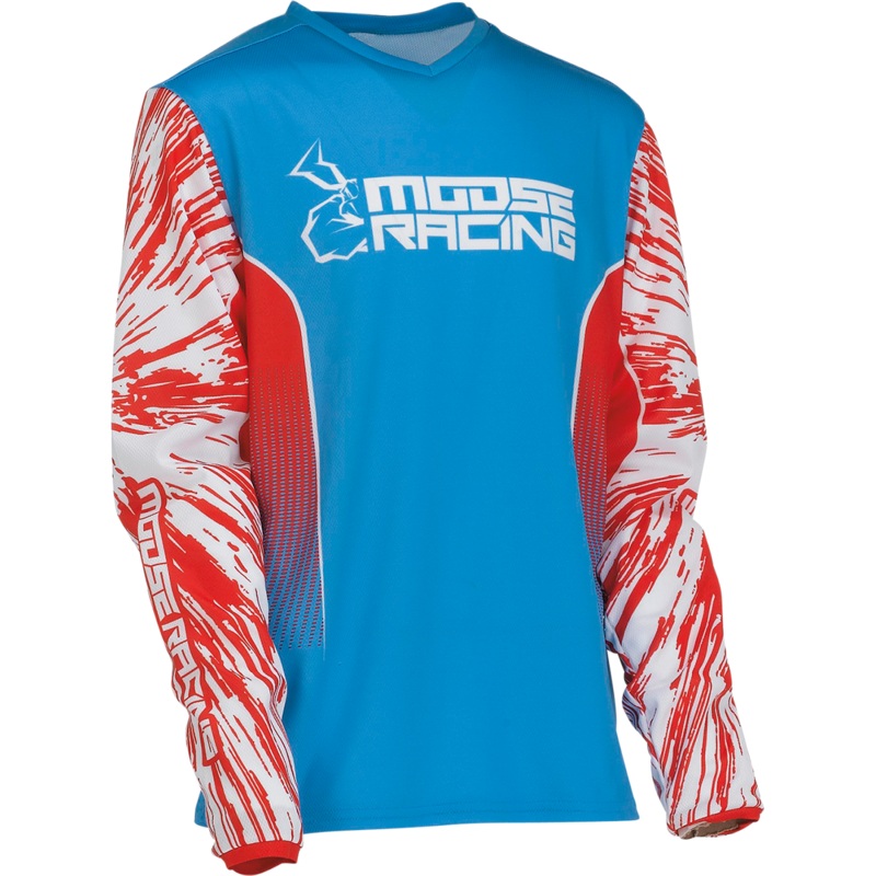 MOOSE OFFROAD Youth Agroid Jersey – Red/White/Blue – Medium 2912-2263