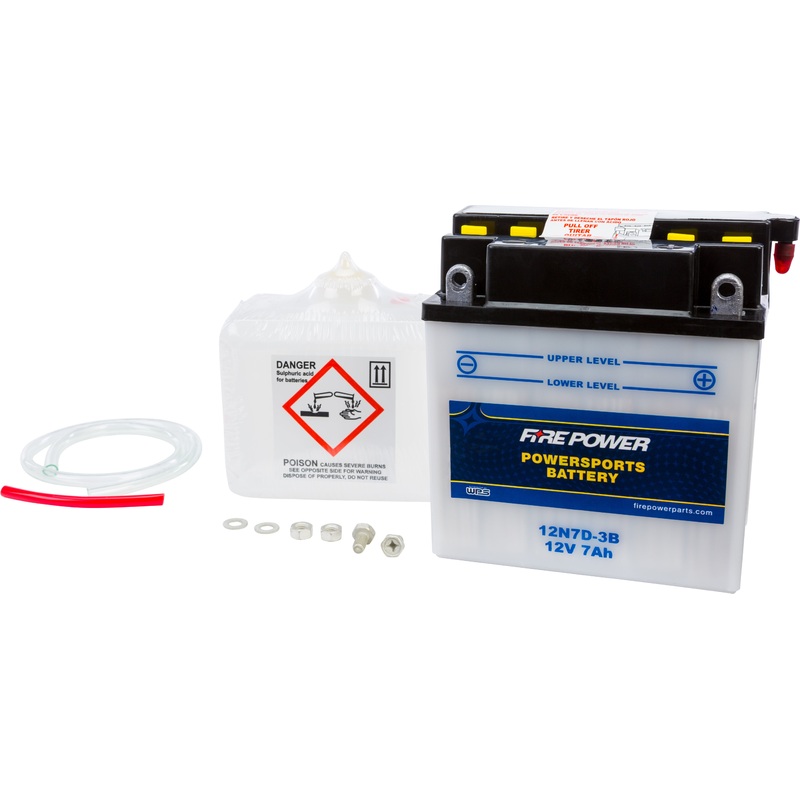 Battery W/Acid 12n7d 3b 12v