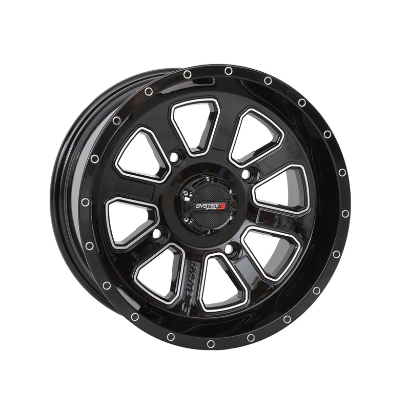 St4 Wheel 14×7 4+3 (+10mm) 4/137 Gloss Black/Machined