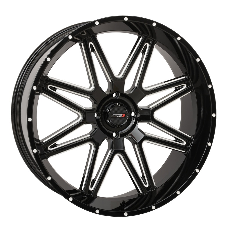 St7 Wheel 24×9 5+4 (0mm) 4/137 Gloss Black Milled